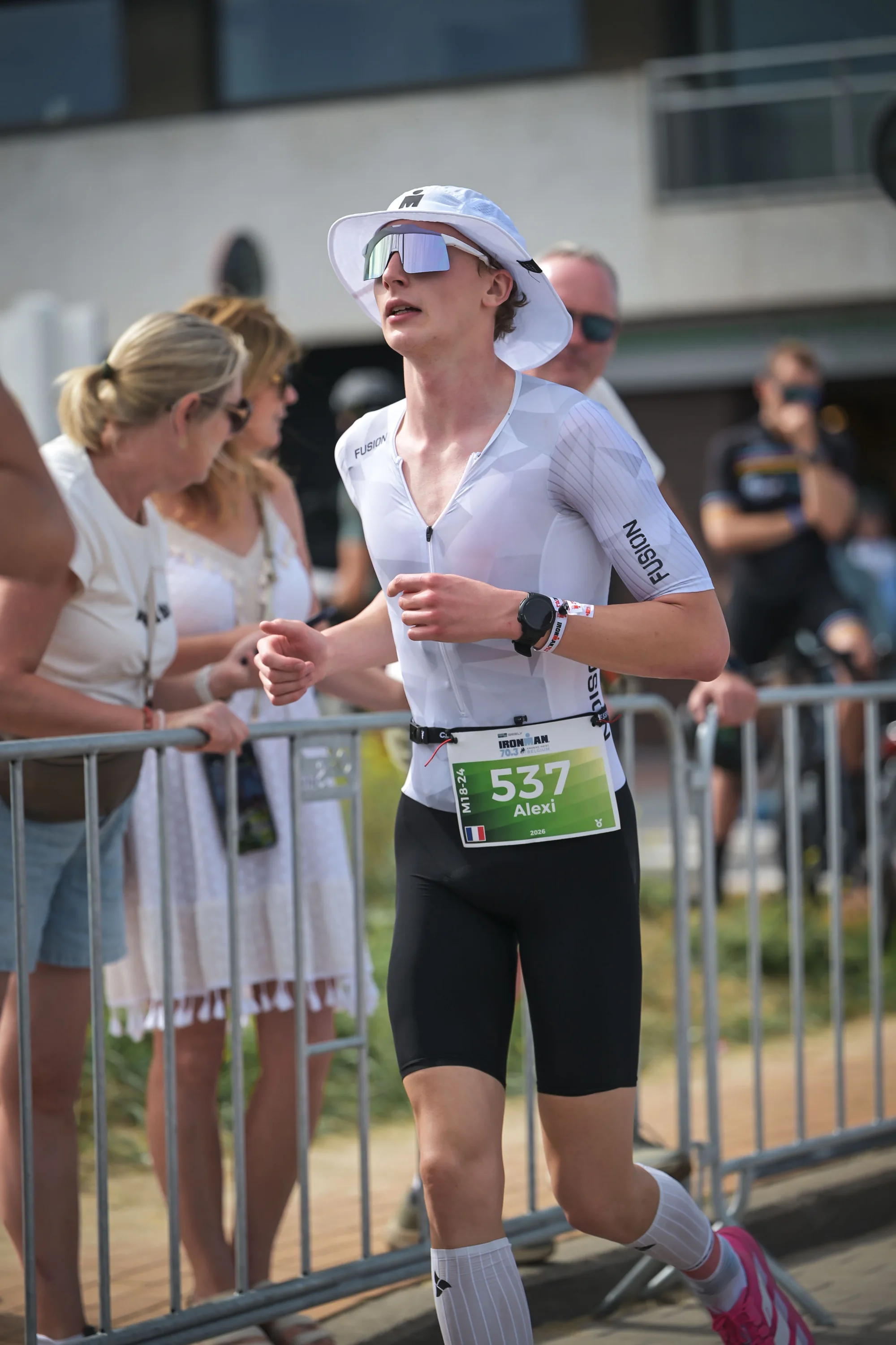 On the running course of the first IRONMAN 70.3.