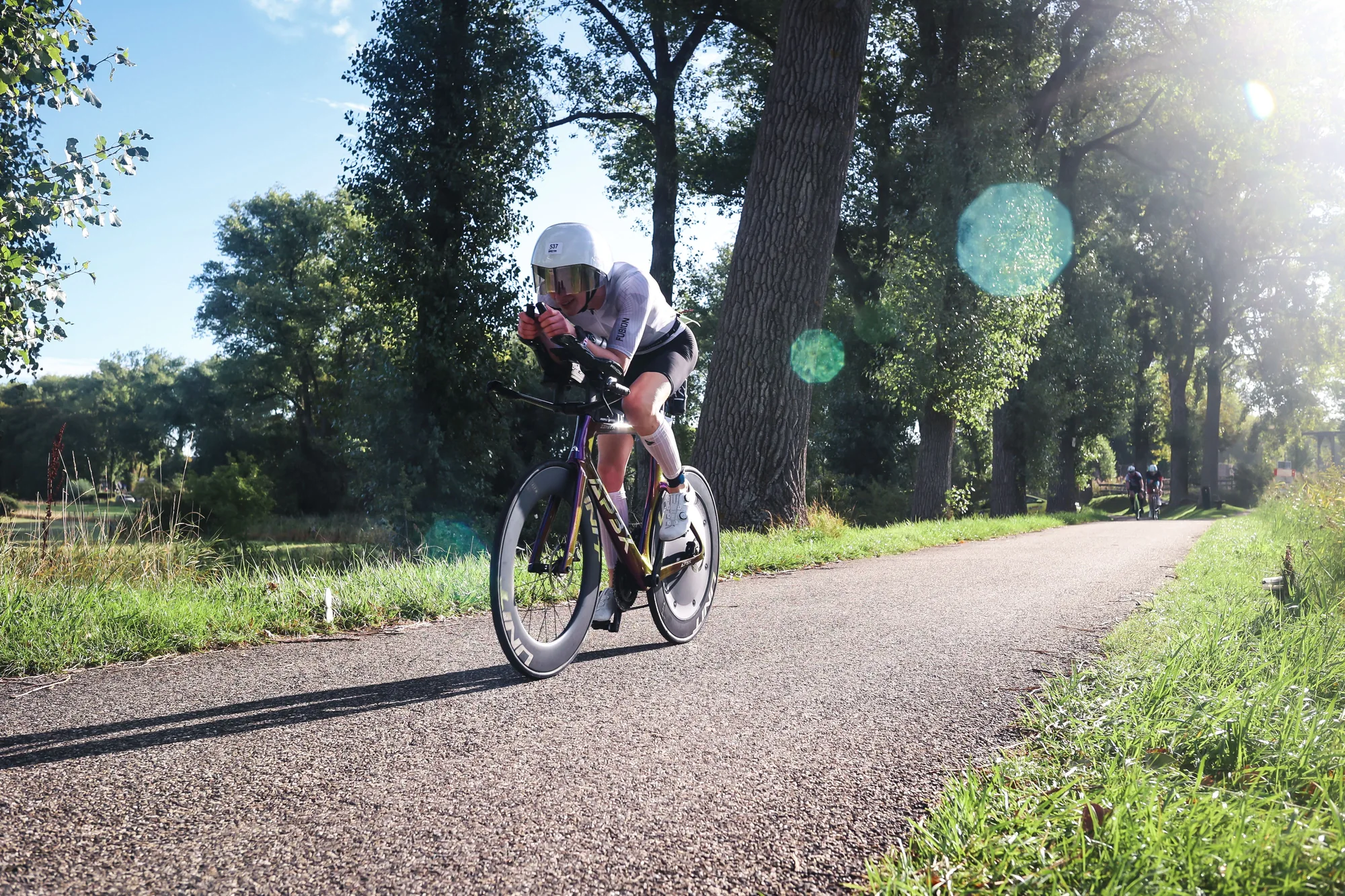On the bike course at Knokke-Heist.
